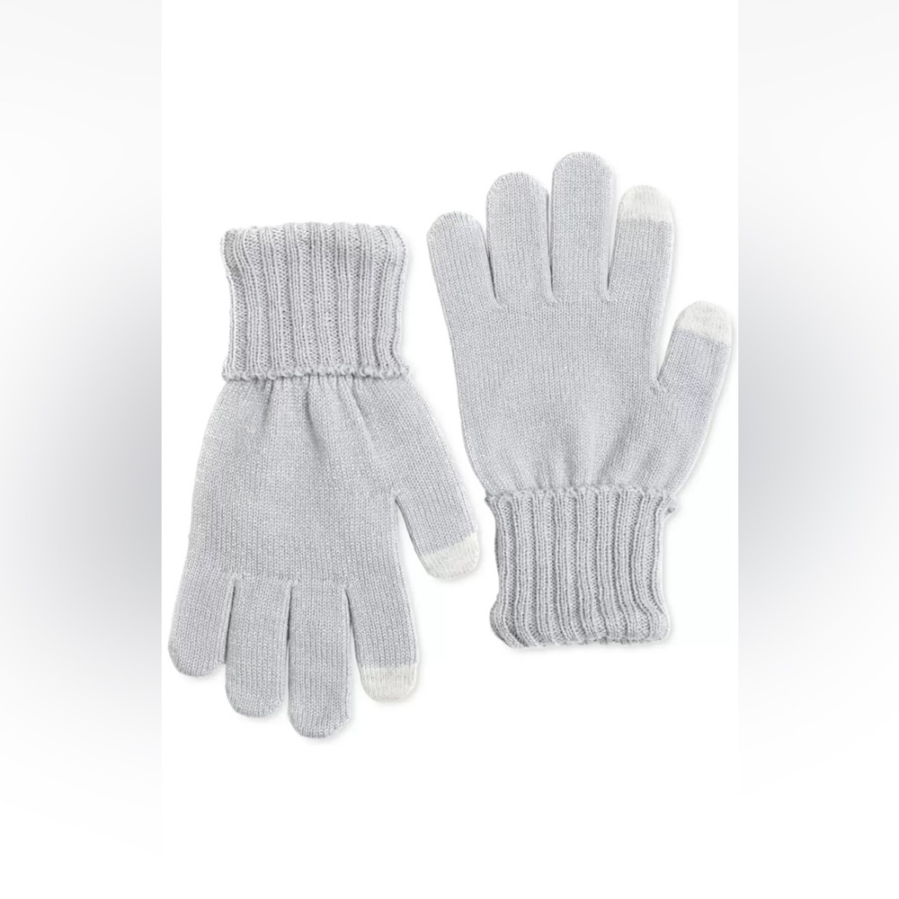 Style & Co Gray Knit Gloves